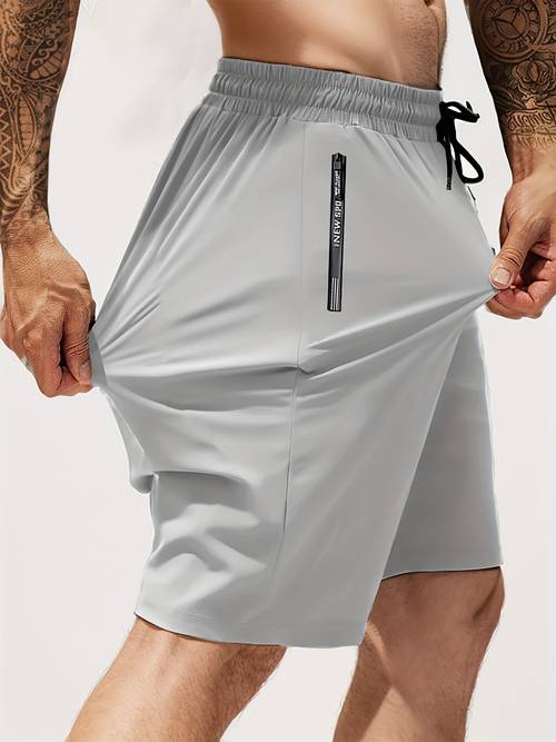 shorts de sport extensibles et respirants pour hommes, avec taille et poches zippées, parfaits pour de sport, le jogging et les tenues décontractées. shorts de sport, de fitness et de basketball cool et respirants pour , lété et lautomne.