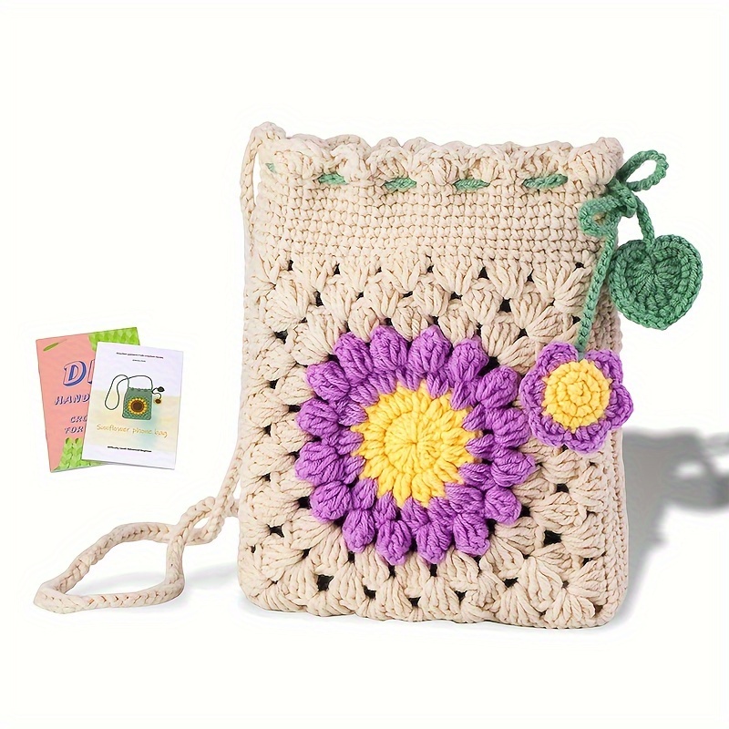 

Complete Crochet Kit For Adults - Includes Yarn, Hook, Tools & Easy-to- Video Tutorials - Random Color