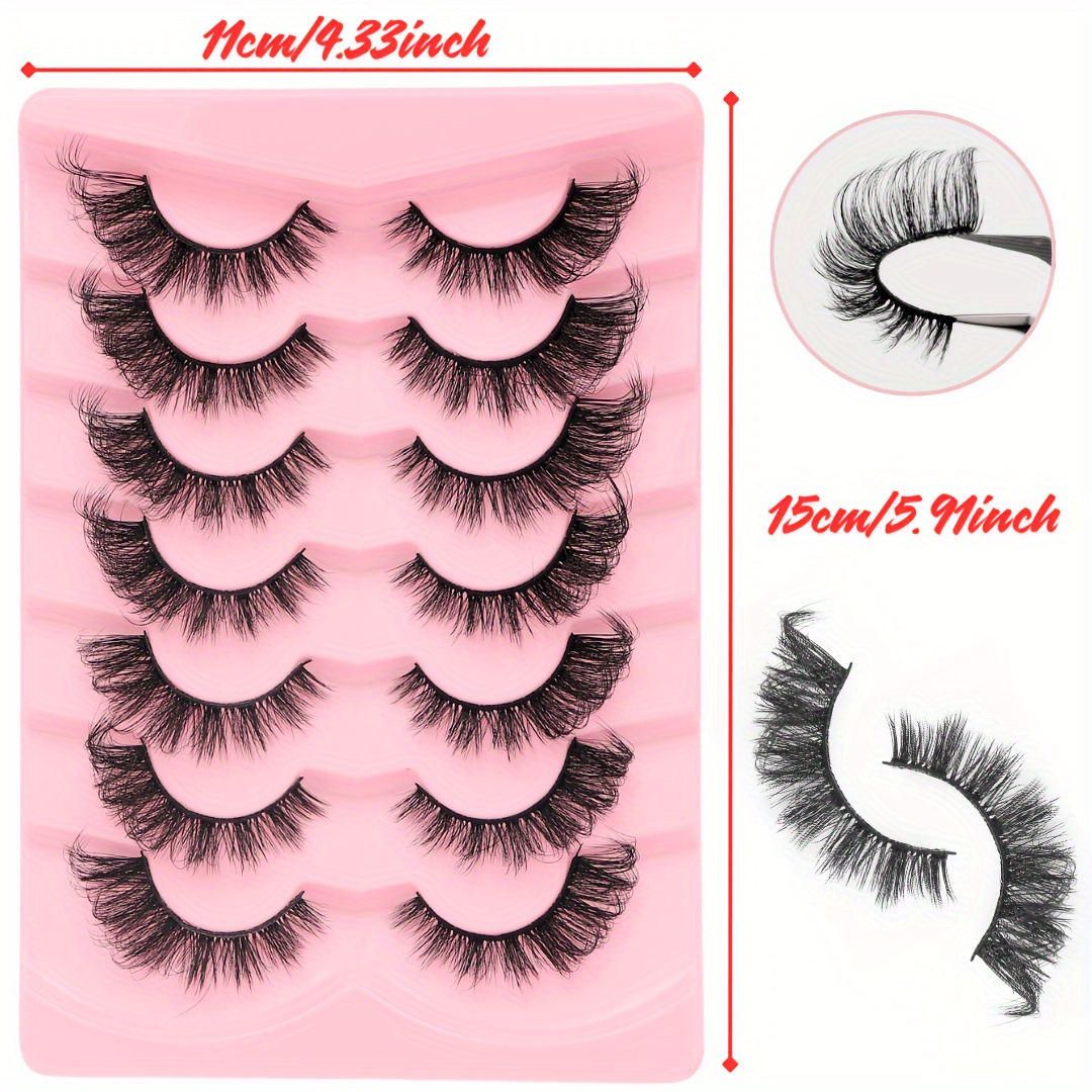 Pairs Cat Eye Eyelashes Long Eyelashes Cat Eye Makeup Cross Thick Curly Suitable For Beginners