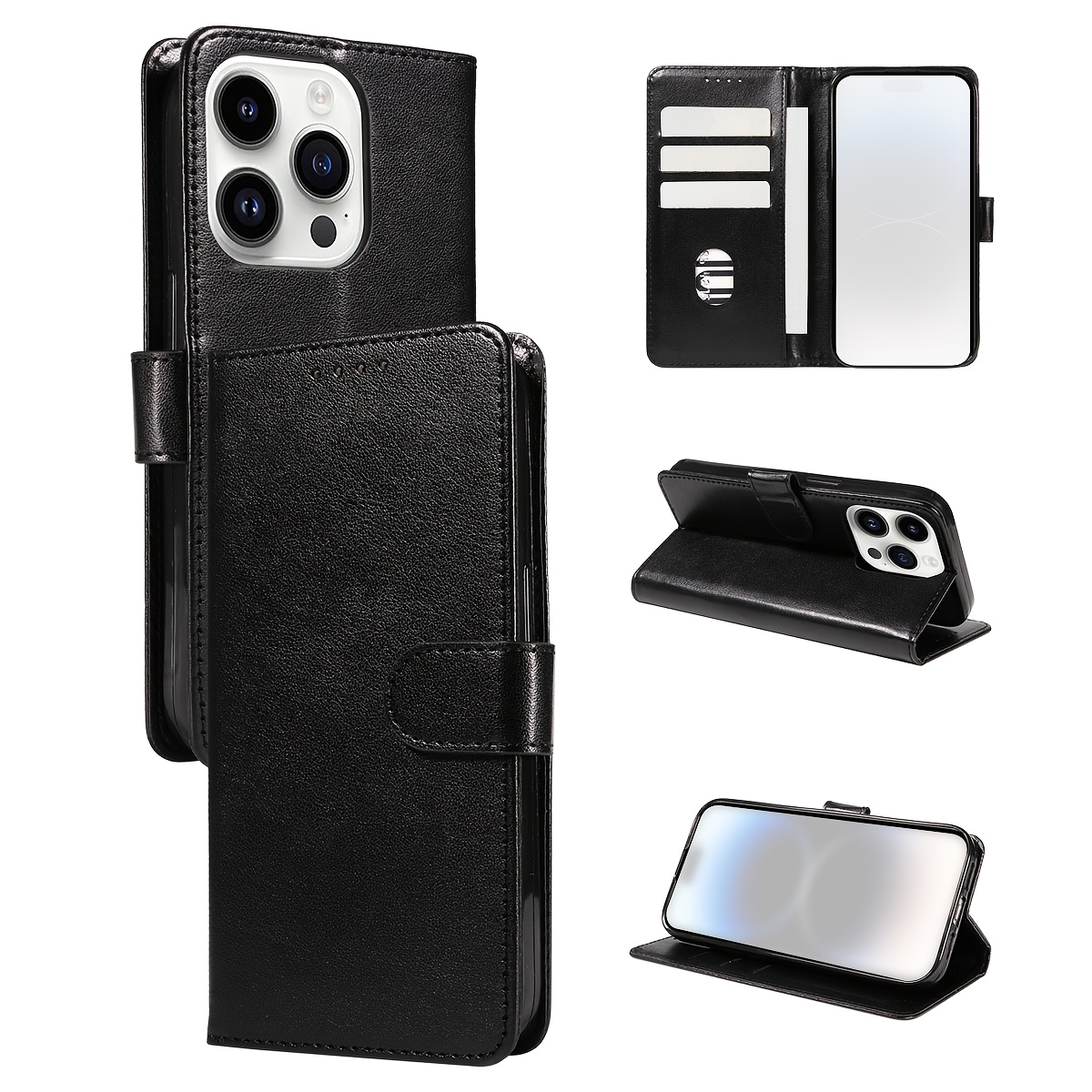 Custodia Portafoglio In Pelle Per TCL 20 5G - Cover Con Funzione Cavalletto E Slot Per Schede - Colore Marrone