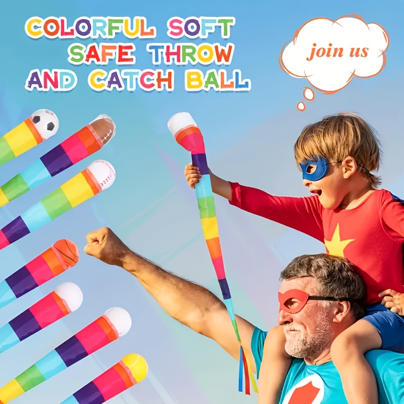 3er Set Regenbogenschwanz Fangbälle - Weiche Wurfspiel Bälle Für Kinder & Erwachsene Outdoor Park Garten