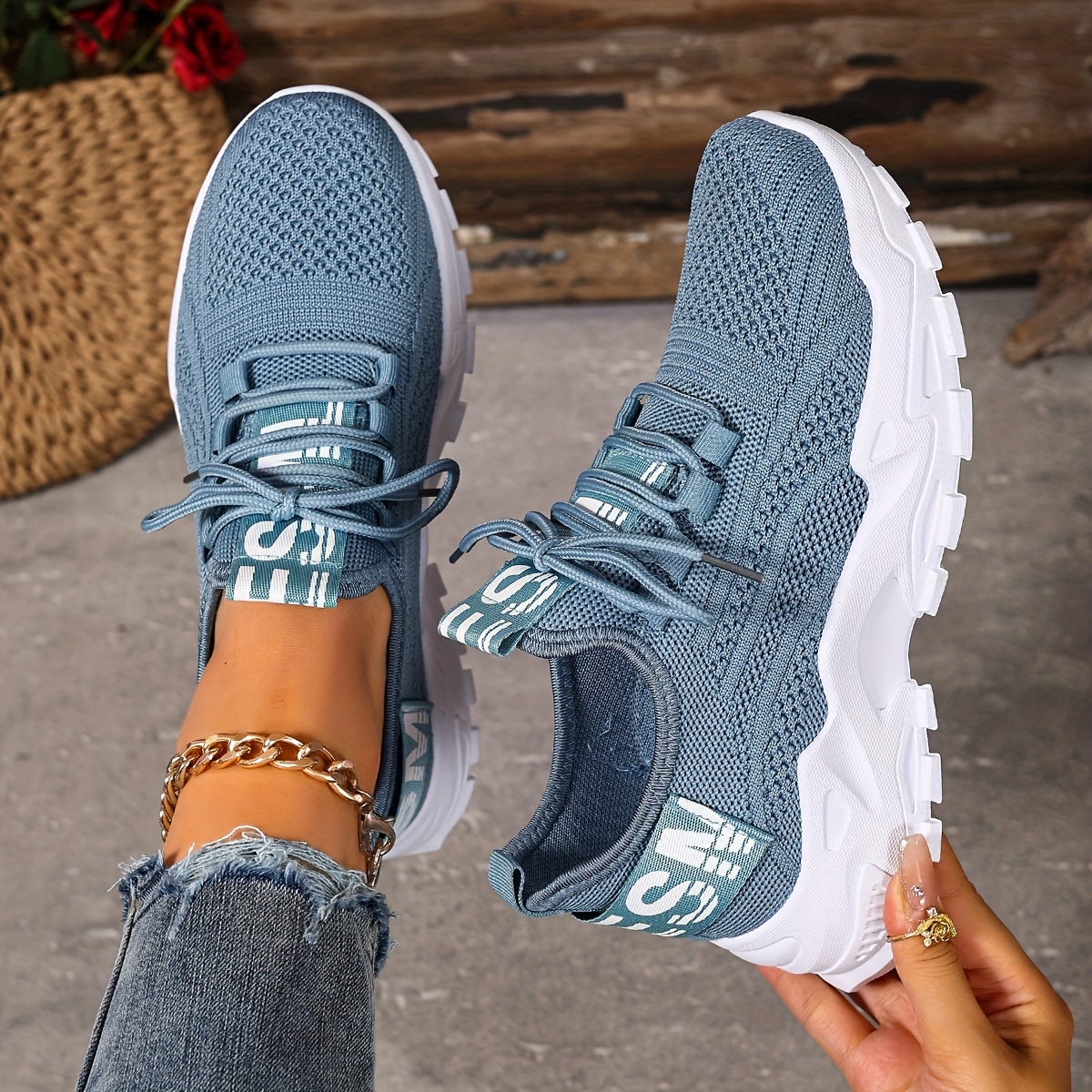 Women'S Shoes, Women'S Fashion Casual Shoes, New Women'S Shoes, Black White, Lightweight Soft-Soled Running Shoes, Comfortable And Breathable Sports Shoes, Outdoor, Vacation Travel, Casual Sports Women'S Shoes, Slip-On Lace-Up Women'S Shoes