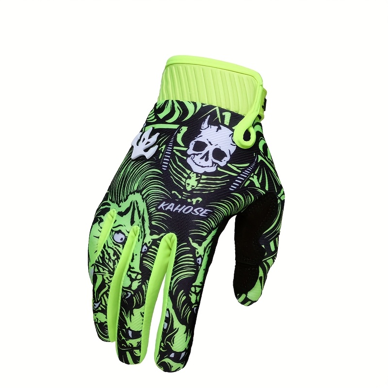 E-shop Touchscreen Neue Geisterklaue Skelett Motorrad Rennkart Mountainbike Rennrad Auto Blaue Touchscreen Herren- und Damen Langfinger Vollfinger