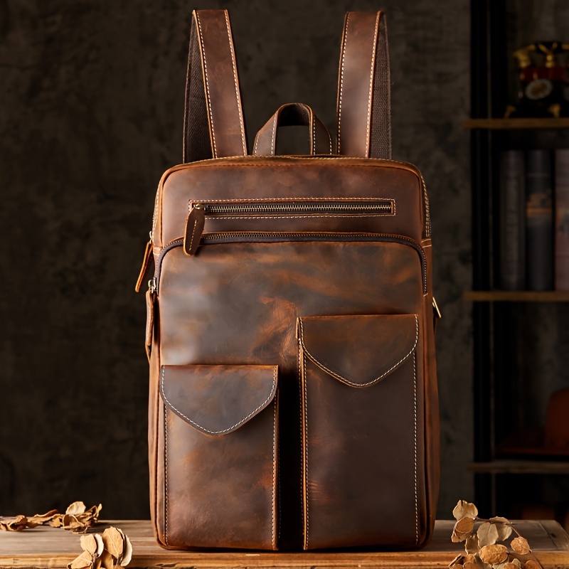 GENUINE COWHIDE sold LEATHER BACKPACK