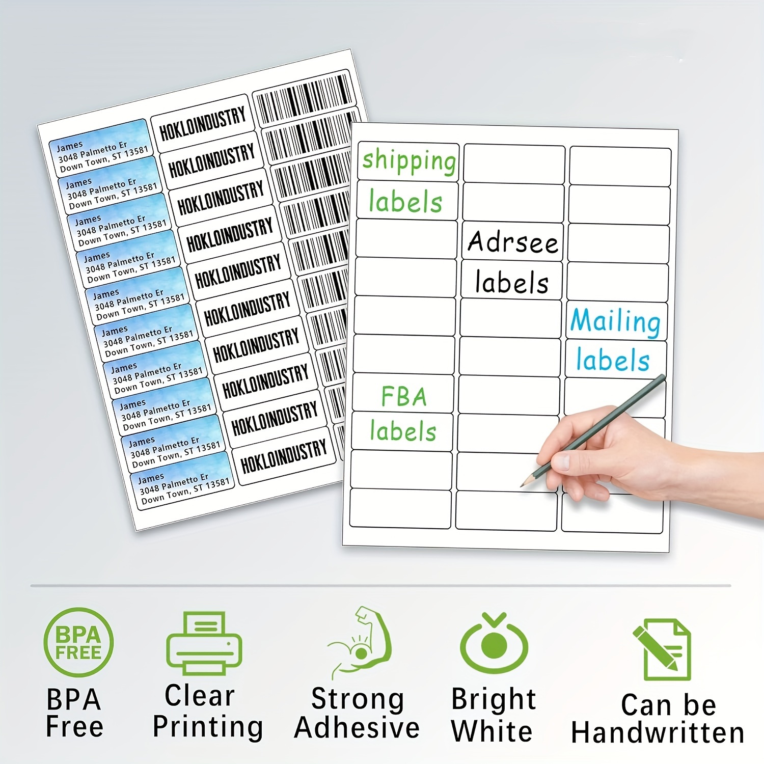 X 2 Address Labels Printable Mailing Labels Laser Inkjet - Temu