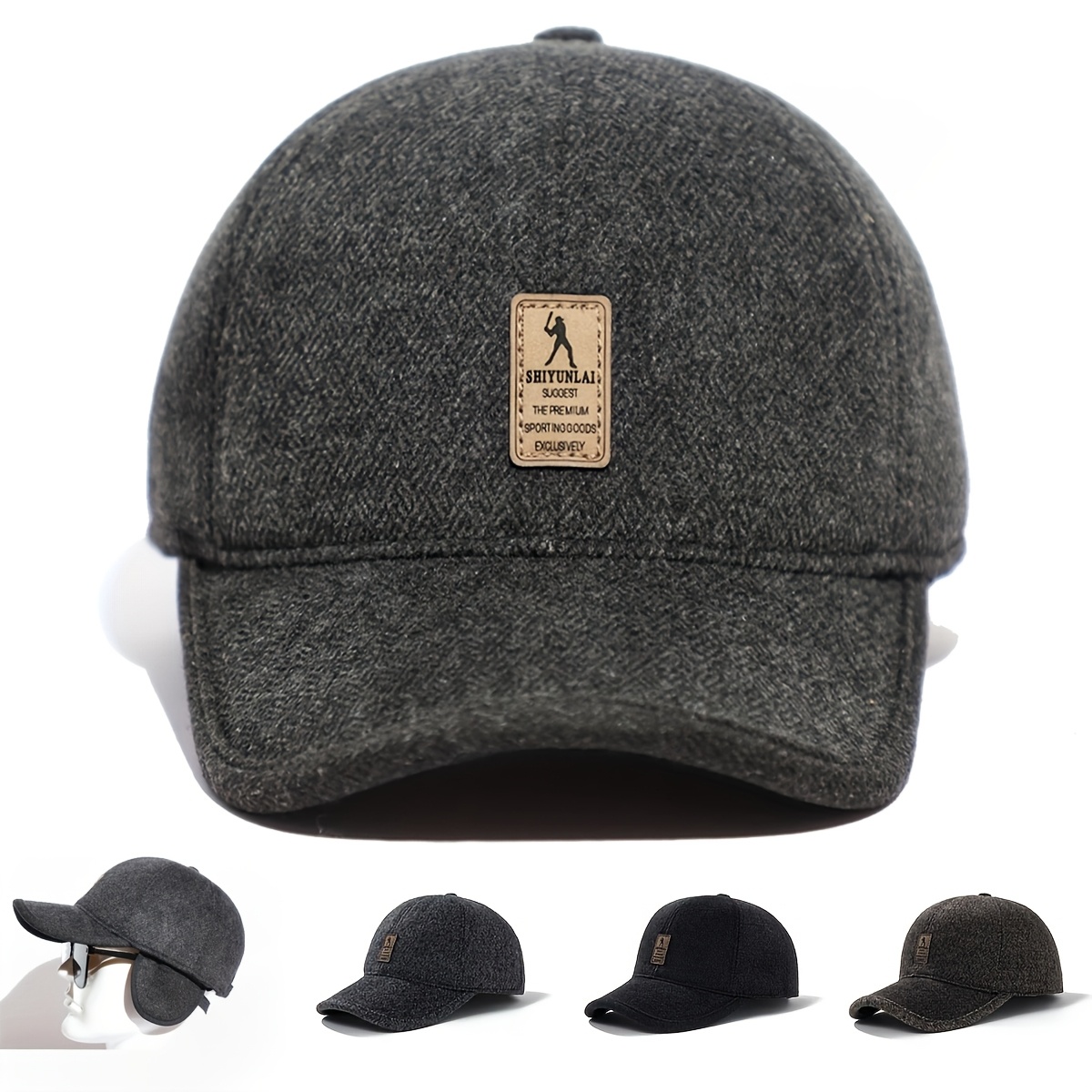 

Casquette de Golf Mode Homme Xlamulu avec Rabats d'Oreilles - Mélange de Coton Épais et Chaud pour le Confort