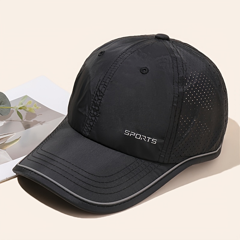 Breathable Baseball Hat For Outdoor Sports - Unisex Mesh Cap With Ponytail Opening For Women