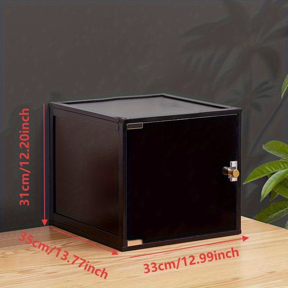 TEMU Acrylic Display Cabinet Made Of 1pc, Designed For Floor Standing Use, Ideal For Storing Figurines In A Easy Living Room Setting, Upscale