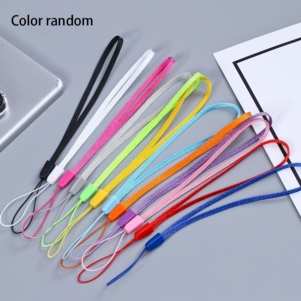 12pcs Mobile Phone Lanyard Pine Cone Rope Selfie Stick Lanyard Flashlight Mobile Phone Lanyard Power Bank Lanyard Water Cup Lanyard Different Colors Packed