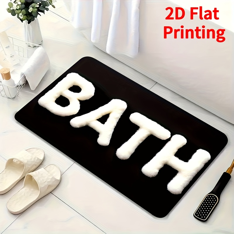 TEMU 1pc Bathroom Mat, -dry Bath Mat, Rug For Shower, Bathtub, Outdoor Doormat, Home Decor, Bathroom Decor