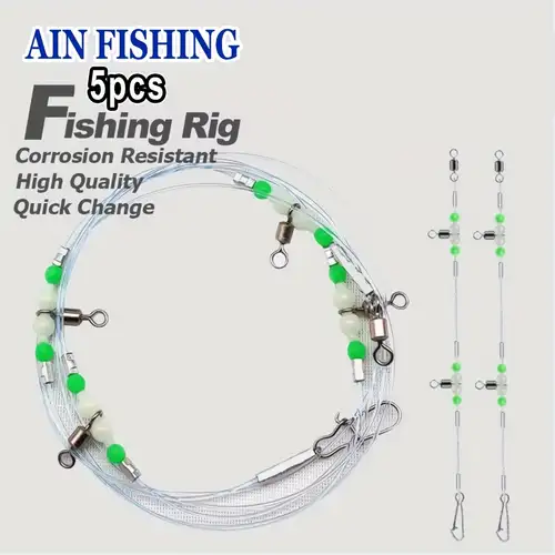 Set of 5pcs of * Swivel Hook Connectors for Fishing Rigs, Suitable for Saltwater, Including 2-Hook, 3-Hook, And 4-Hook Options for Fishing Lines Set of 5pcs of * Swivel Hook Connectors for Fishing Rigs, Suitable for Saltwater, Including 2-Hook, 3-Hook, And 4-Hook Options for Fishing Lines