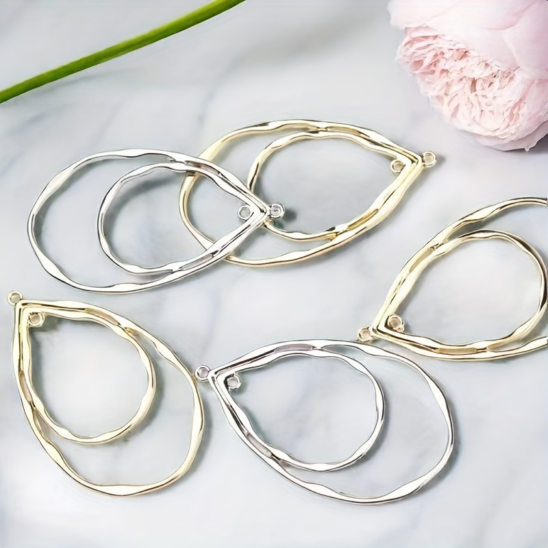 

Accessoire en métal géométrique avec un design creux, kit de fabrication de bijoux DIY pour