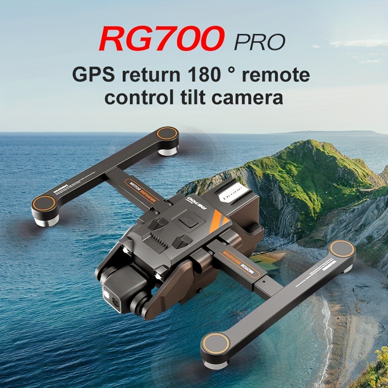 

With 2 Batterys Rg700pro Gps Drone With Dual Cameras, Brushless Motors, Remote Control Quadcopter With Auto Return, , Fly, Fly, Hold