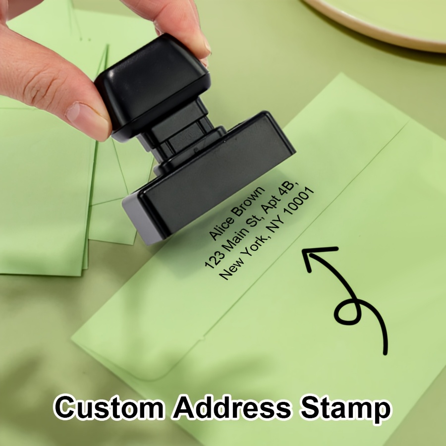 Personalized Self-inking Address Stamp, Custom Return Address Stamp With Clear, Consistent And Effortless Stamping