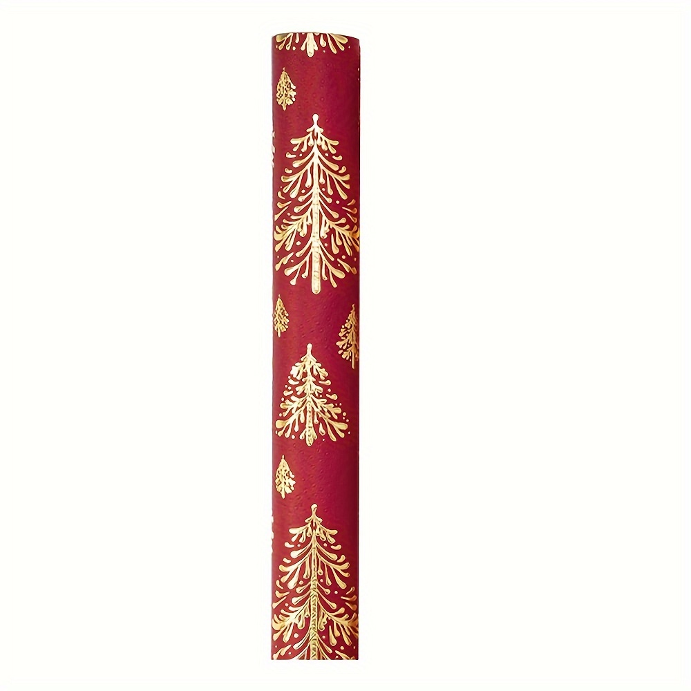 TEMU 1pc Elegant 3d Christmas Wrapping Paper Roll - 17