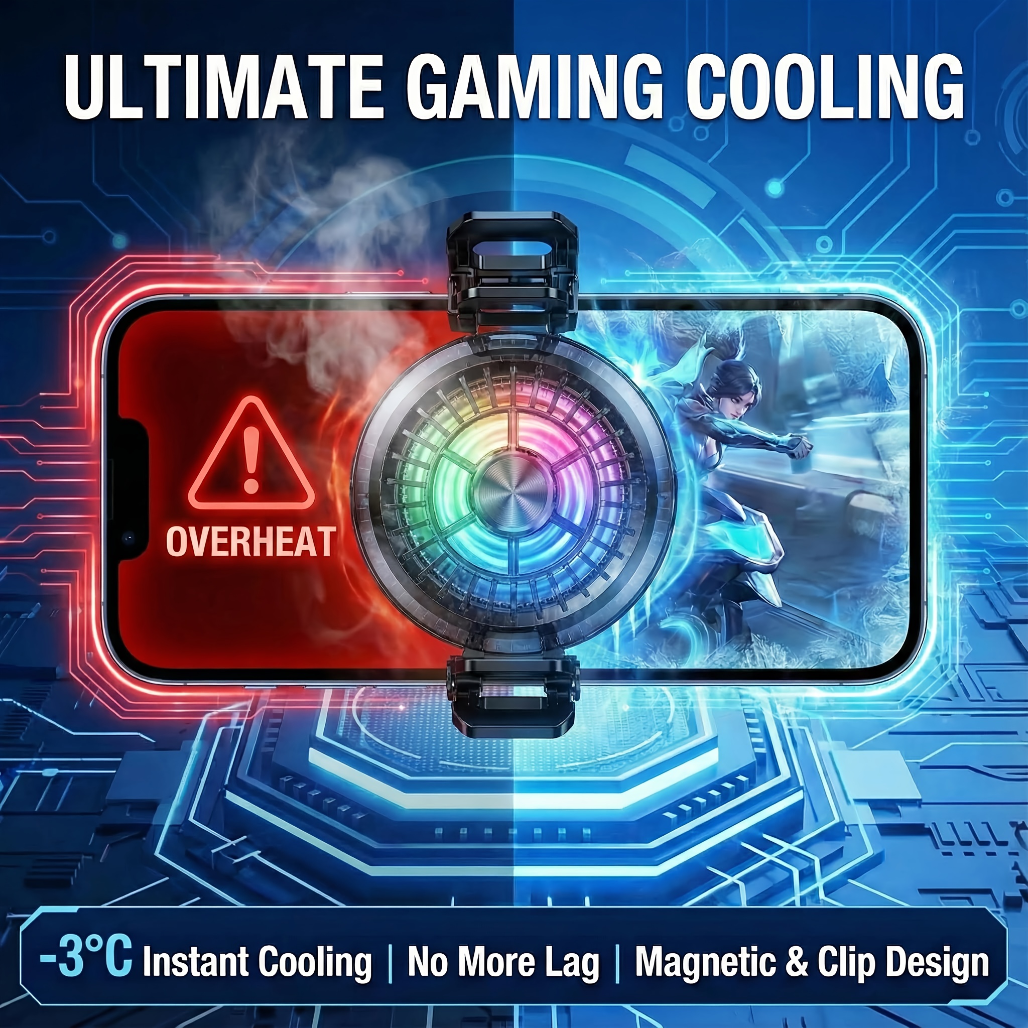 TEMU Magnetic Tablet Cooler