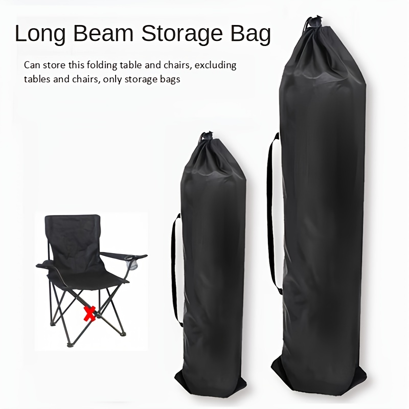 

1pc Polyester Outdoor Chair Storage Bag, Portable Folding Furniture Cover, Large Capacity Tent & Table Bag With Carry Strap