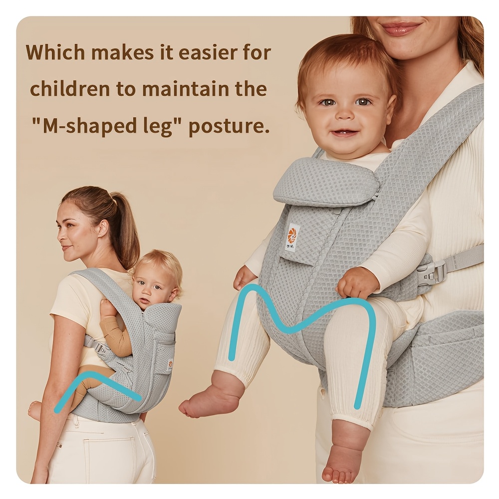 An Adjustable Baby Outdoor Sleeping Carrier, Breathable Baby Sling, Essential for Travel, Made of Soft Skin-Friendly Material, with Strong Load Capacity (Suitable for Ages 0-48 Months; Supports 3.18-20.41 KG)