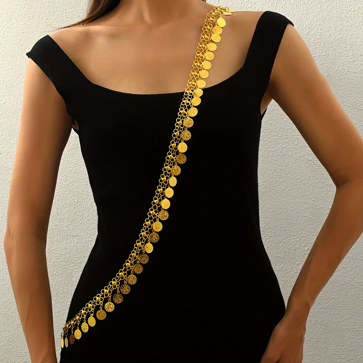 Women'S Indian Dance Waist Chain Tassel Belt with Elegant Movement, for  Wedding, Party Non-Electric Performance Accessory