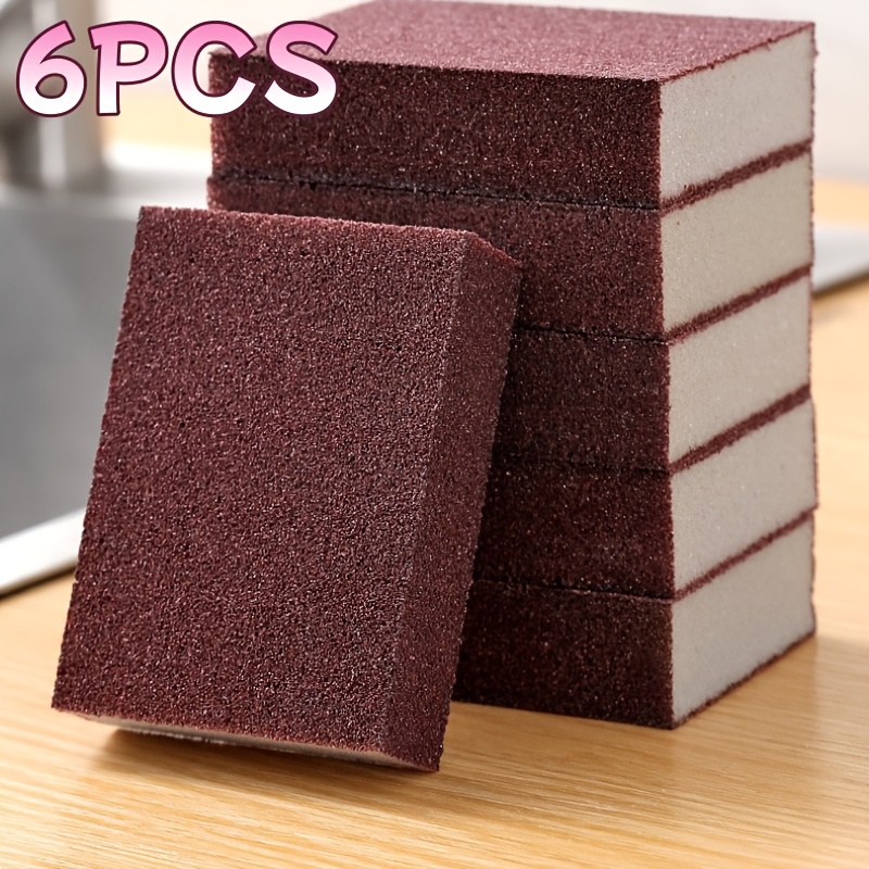 Image of Pack Of 6 Sanding Blocks, Sanding Block Sandpaper, Suitable For Wooden Scraps, Classified Gypsum Boards, And Metal Repair Kits