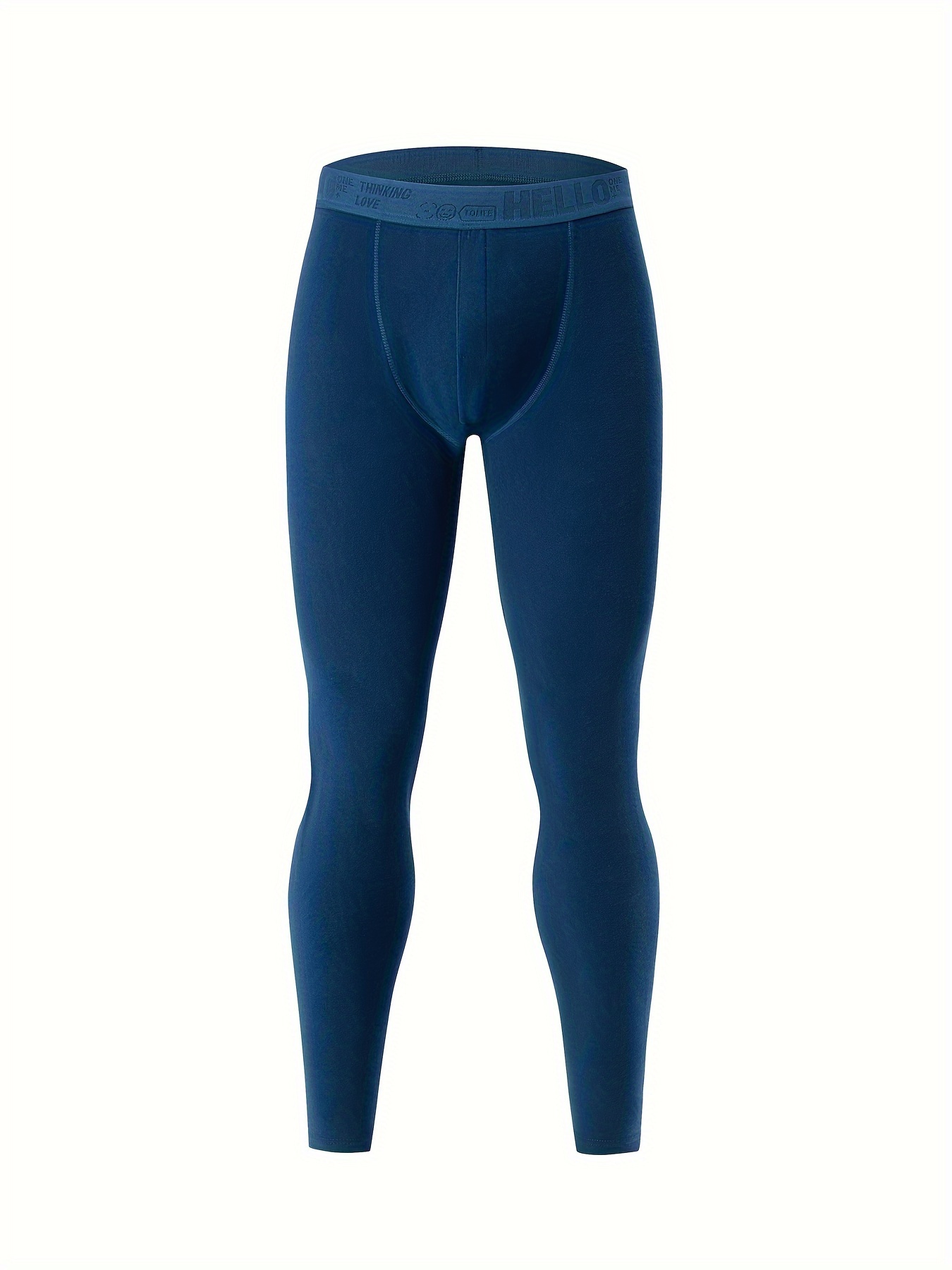 Men's Thermal Long John Pants - Base Layer Underwear Bottoms All Sizes, 50/50 Cotton Poly
