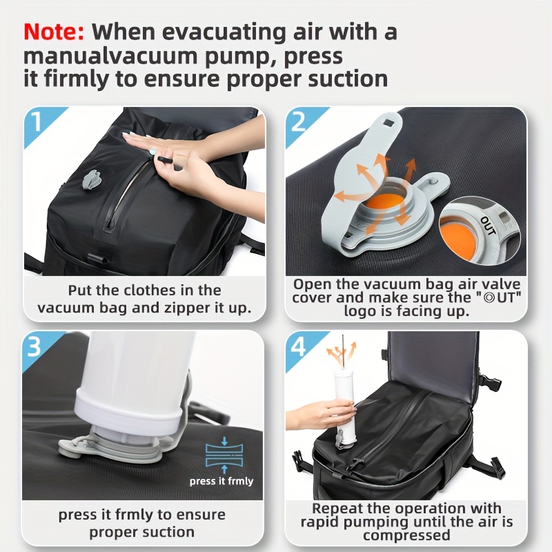 new vacuum compression backpack air pump set approved Temu