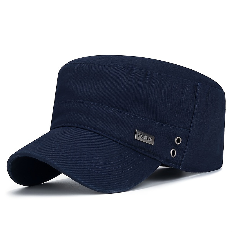 

1pc New Retro Men's Flat Cap, Cotton Spring Autumn 4 Seasons Outdoor Leisure Sun Hat