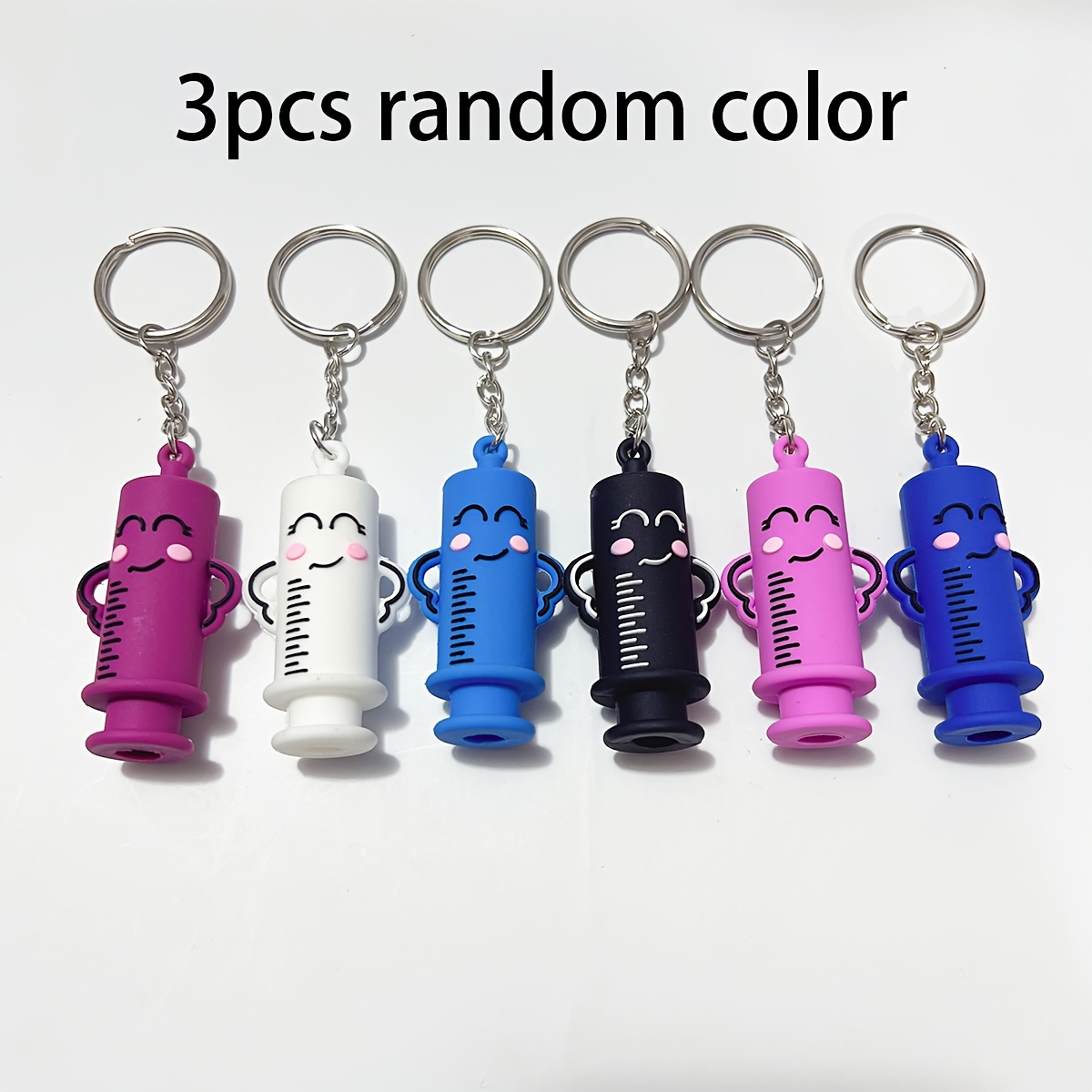TEMU Gift For Her/him 3pcs Random Color Ampoule Opener, Multi-functional Convenient Keychain Accessory, Nurses' Day Gift, Ampoule Opener Vial Cutter