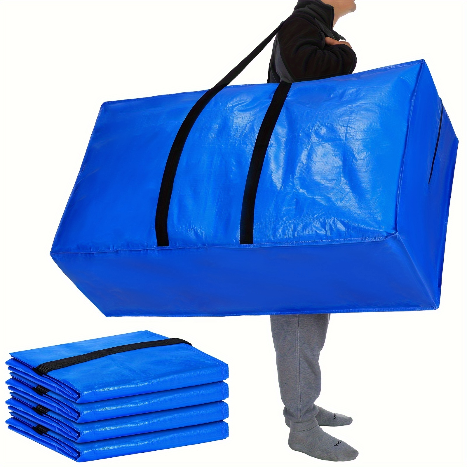 

4 Pcs Xl Duty Moving Moving For Bag For Clothes Bedding Moving ( 57 Gallon) , &