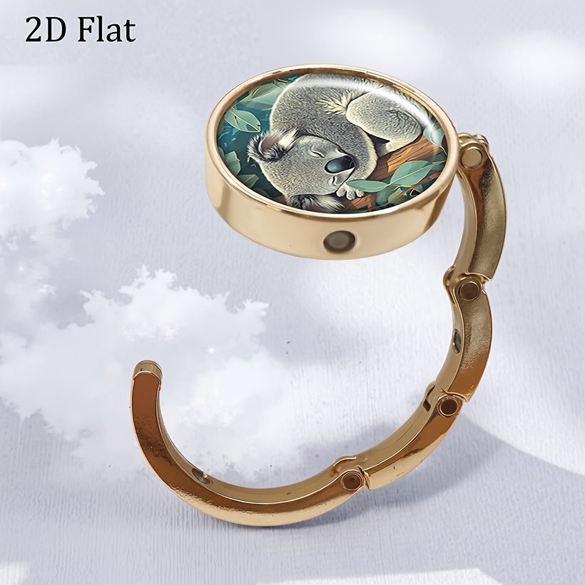 Cute Koala-Shaped Foldable Purse Hanger Hook