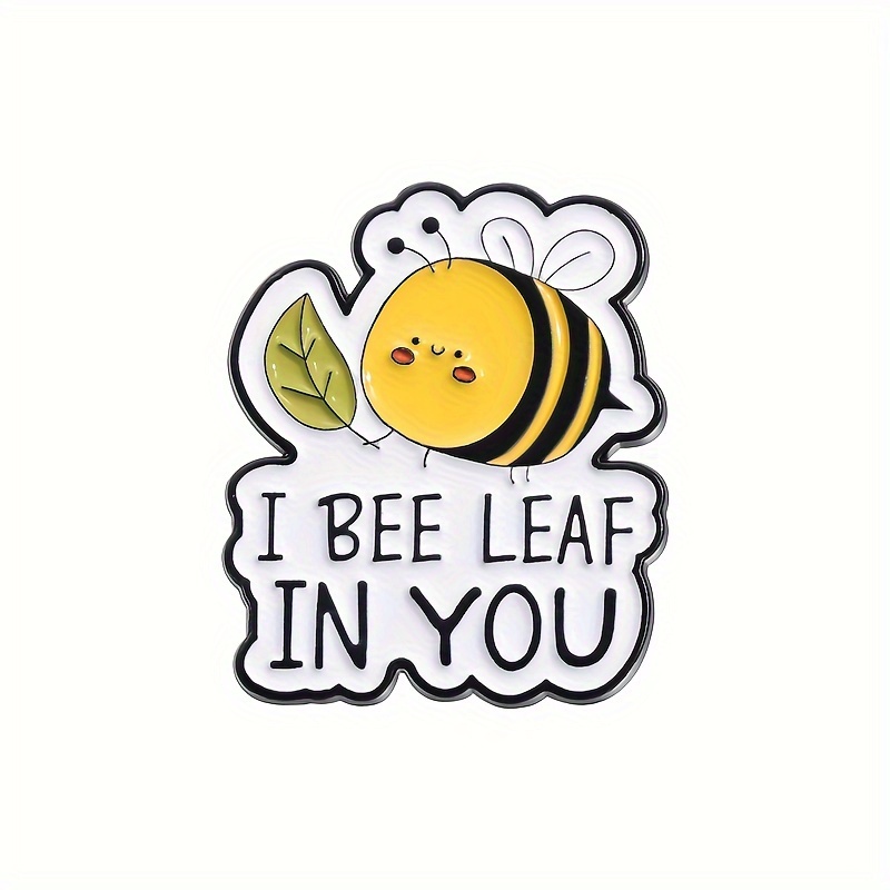 1/5pcs Cute Cartoon Bee Enamel Pins, " You" & "bee Mine" Couples Brooches, Lapel Backpack Badge, Jewelry Gift Accessories
