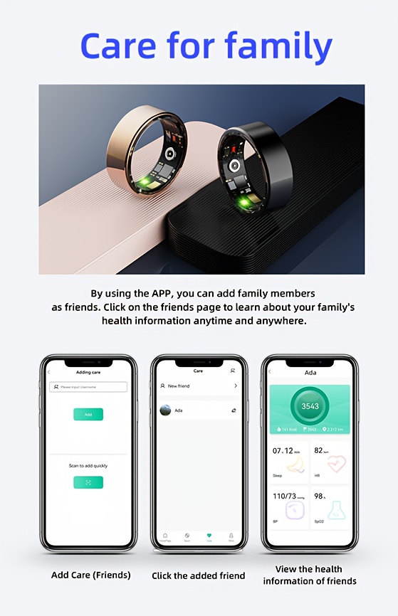 2026   smart rings for men women health monitoring ring fitness   with sport mode pedometer   calorie   ip68 fitness ring     ring for   for iphone gifts for him her Product details 7
