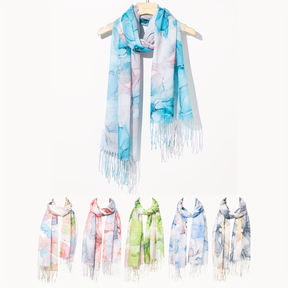 

Elegant And Women's Scarf - Soft Polyester Material, Hand Wash Or , Suitable For Casual , Decorative , And A Bohemian Style