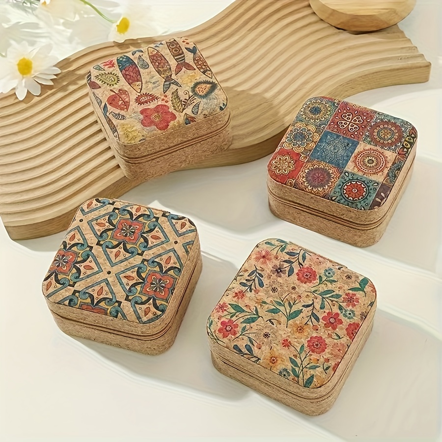 

1pc Jewelry Storage Box Portable Jewelry Organizer Jewelry Display Suitable For Jewelry Storage Accessories Bracelet Accessories Storage Box Day