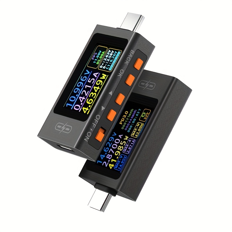   ut01c type c tester 4 30v 12a 240w supports pd3 1     diagnostic current meter with 6 digit display real time monitoring portable durable voltage tester type c fast charging power analyzer electronics testing fast charging monitor sleek   modern electronics tool   highprecision electronics