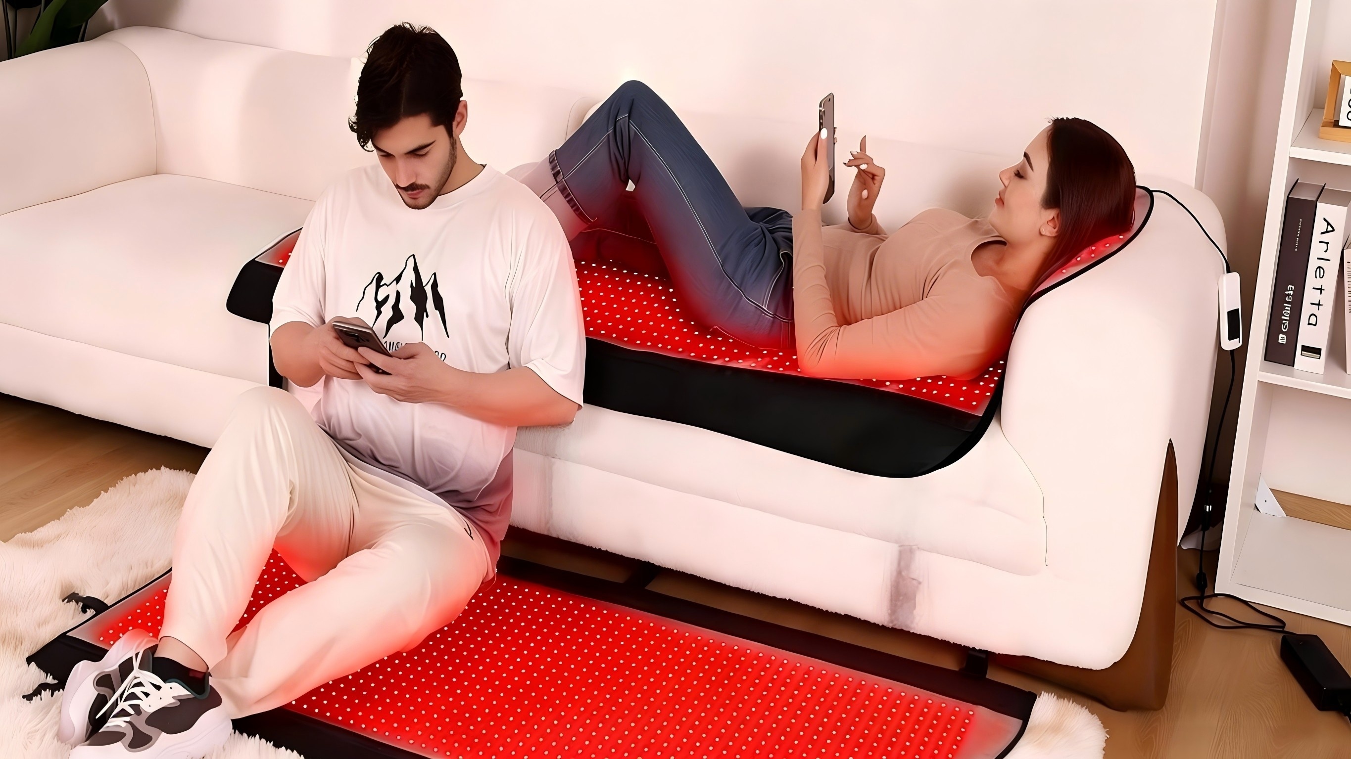 wellness gift red light   wrap for neck shoulders back     pain relief with 660nm 850  leds portable foldable with zipper design boost circulation collagen for relaxation for women men on mothers fathers day Product details 4