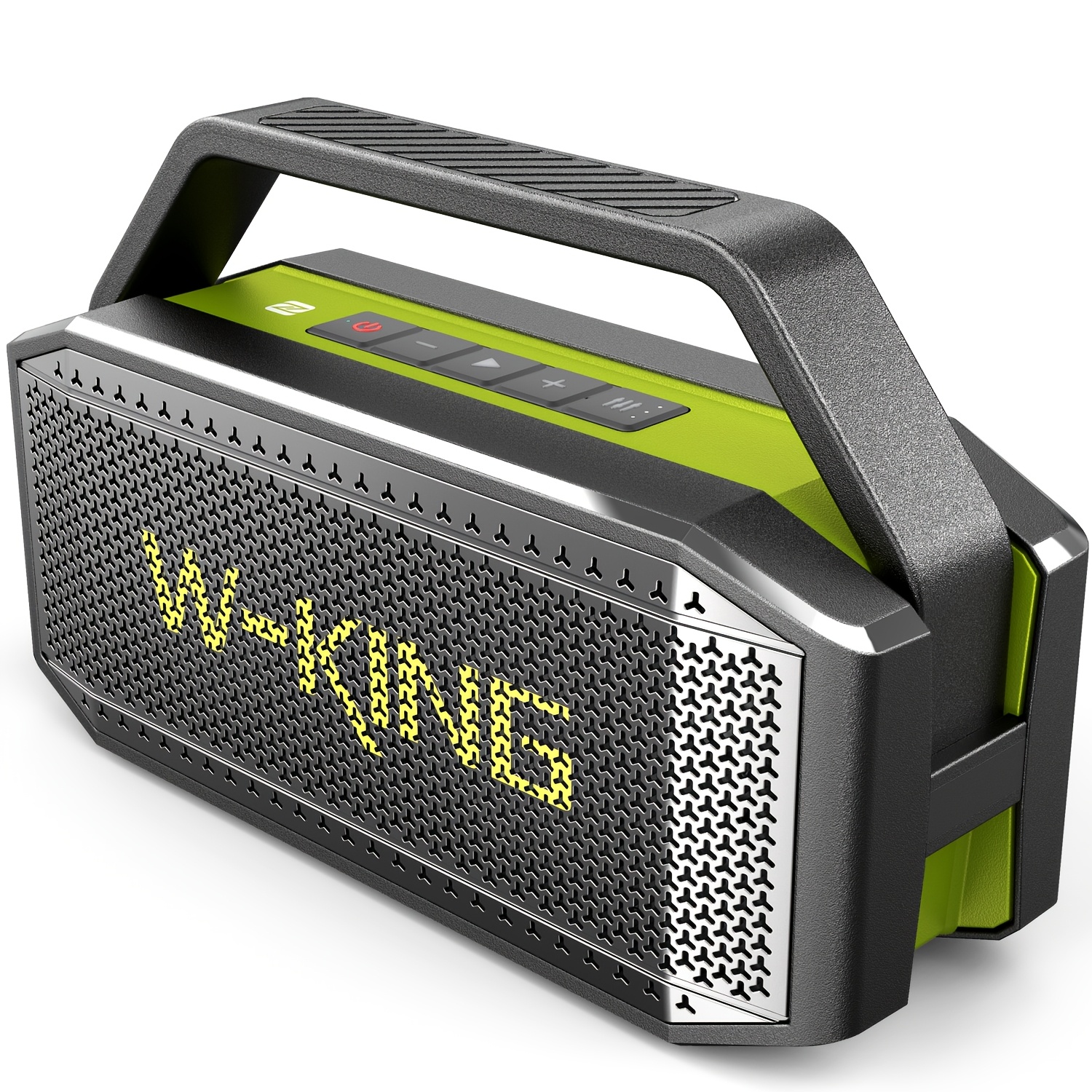 Image of W-king D9 80w Portable Wireless Speaker, High- With Powerful , Stereo Output, Dual Pairing , Rechargeable Battery, Usb-c Charging, And Ipx6 Rating For Outdoor Use, Desktop, Car, Camping, And Parties