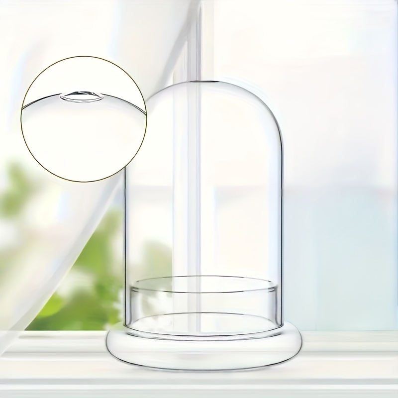 E-shop Split-Typ Mikrolandschaft Moosglasflasche mit Belüftungslöchern, Glasdeckel Sockel – geeignet für Sukkulenten, ewiges , Kakteen-Sämlinge,