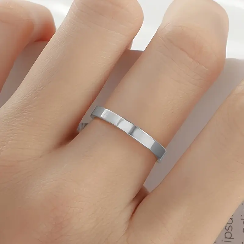 mens custom engraved text rotating ring stainless steel ring ideal gift Product details 6