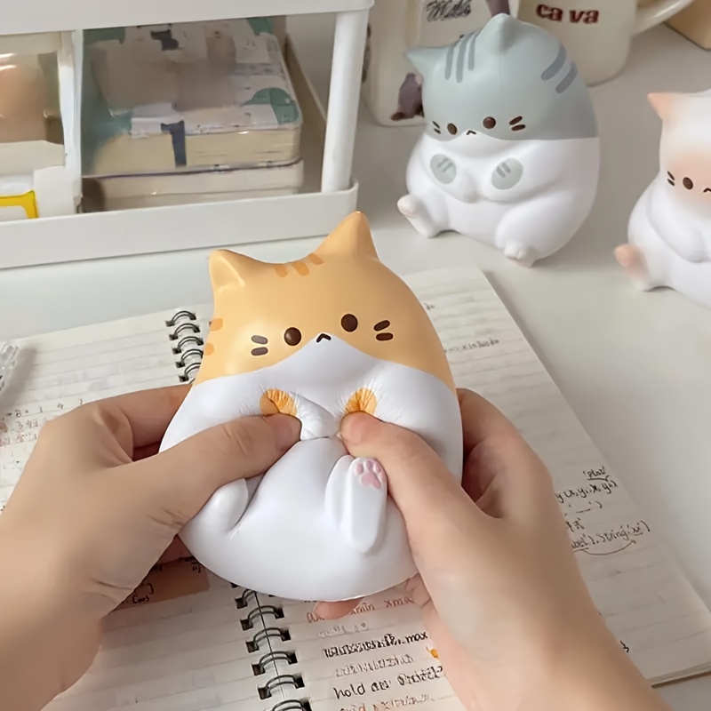 cute cartoon cat suckling toys soft pu slow rising milking Temu