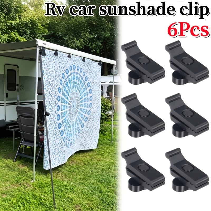 6pcs For Fiamma Camping Car Sunshade Clip. Perfectly Fitting The Sunshade Profile, It Will Not Scratch Or Damage It