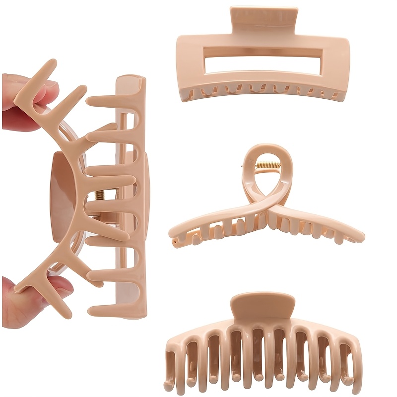 Large Matte Claw Clips Set