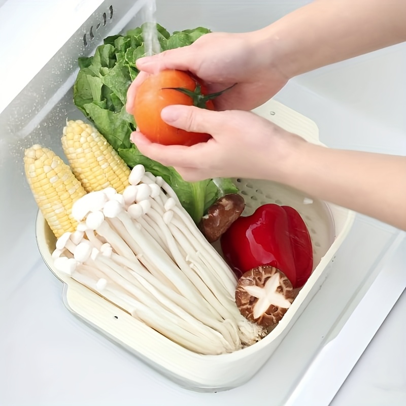 3pcs fruit and vegetable drain basket set suitable for storing and washing fruits and vegetables Product details 2