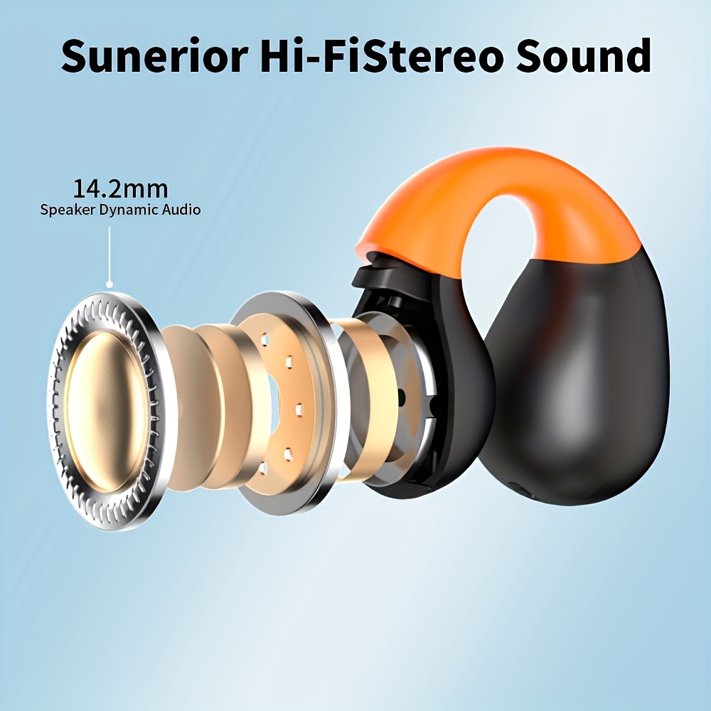 Truly Open Wireless Earbuds (Wireless 5.4 TWS), Experience 360° Ambient Awareness & All-Day Comfort. Secure Open-Ear Fit for Sports/fitness. Advanced ENC Delivers Crystal-Clear Calls. Intuitive Touch Control. LED Digital Charging Box with Real-Time Power + Long Standby. Hi-Fi Sound for Music/gaming/calls. Wireless 5.4 Ensures Ultra-Stable Low-Latency on IOS/Android. Perfect for Travel, Business Commutes, Outdoor Adventures, and Focus Sessions. Engineered for Active Lifestyles., High 4 Truly Open Wireless Earbuds (Wireless 5.4 TWS), Experience 360° Ambient Awareness & All-Day Comfort. Secure Open-Ear Fit for Sports/fitness. Advanced ENC Delivers Crystal-Clear Calls. Intuitive Touch Control. LED Digital Charging Box with Real-Time Power + Long Standby. Hi-Fi Sound for Music/gaming/calls. Wireless 5.4 Ensures Ultra-Stable Low-Latency on IOS/Android. Perfect for Travel, Business Commutes, Outdoor Adventures, and Focus Sessions. Engineered for Active Lifestyles., High - Image 4