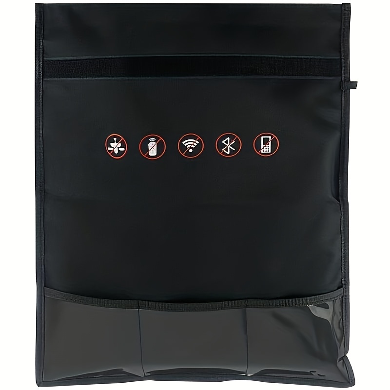 TEMU Signal Blocking Faraday Bag - Anti-radiation Gps/rfid Shielding Pouch Suitable For Electronics, Oxford Cloth Phone & Key Case For Gps Trackers,