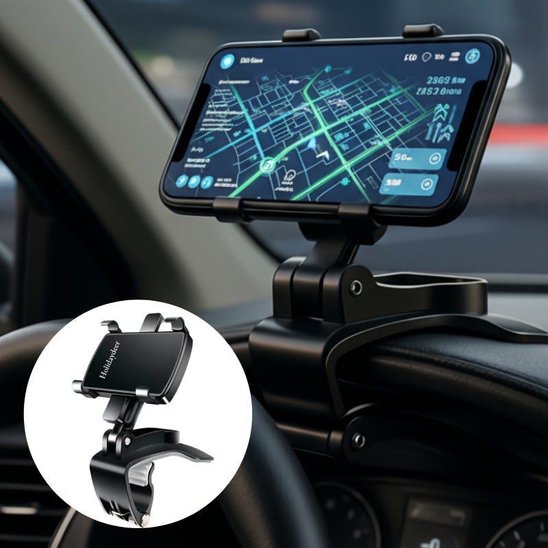 TEMU Versatile Smartphone Mount, Vehicle Holder, Sturdy, Rotates , Compatible With Different Kinds Of Phone Holders