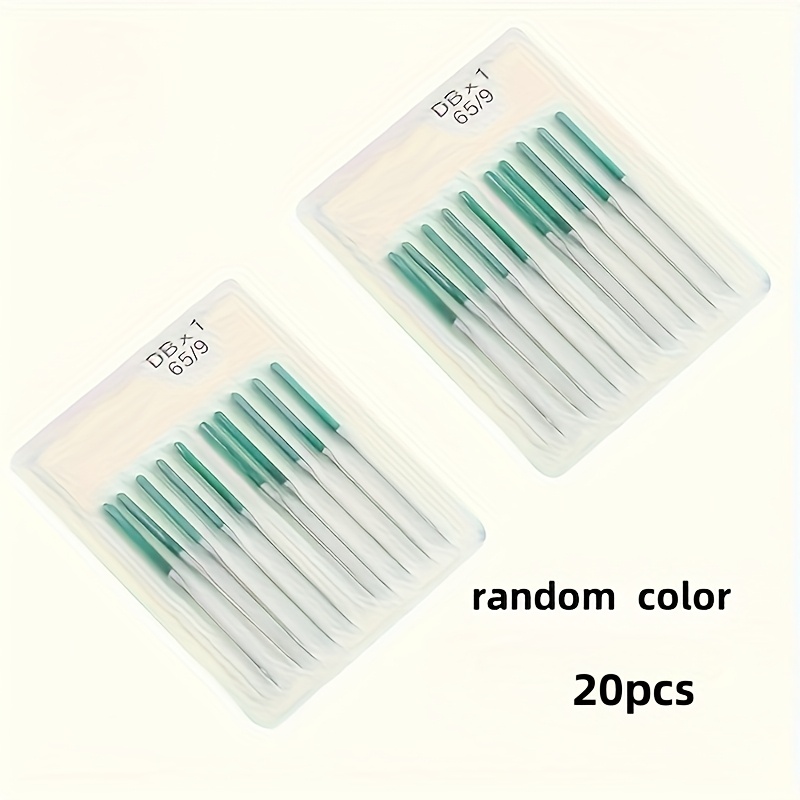 20pcs Pack, Multifunctional Sewing Machine Additions, Elastic Fabric Machine Needles, Anti-skipping Home And Industrial Needles, Random Colors