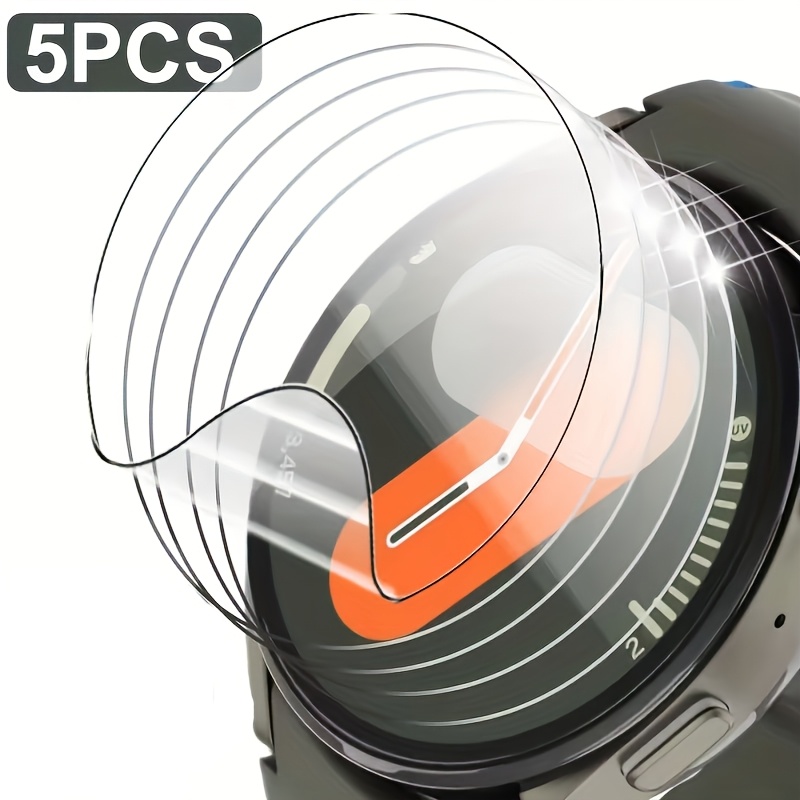 TEMU Set van 5 stuks geschikt voor Watch 8 40mm 44mm/Watch 8 Classic 47mm hydrogelfilm beschermstickers voor horloge