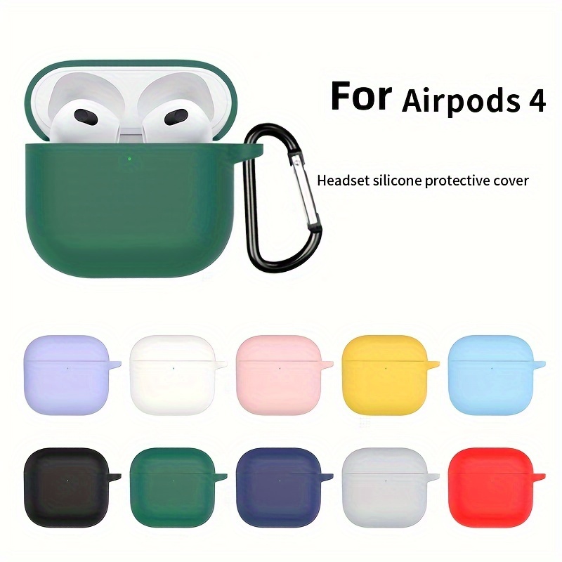 

Mansike For Airpods 4 Silicone Case - Full Coverage, Shockproof Protective Shell For Apple Wireless Earbuds