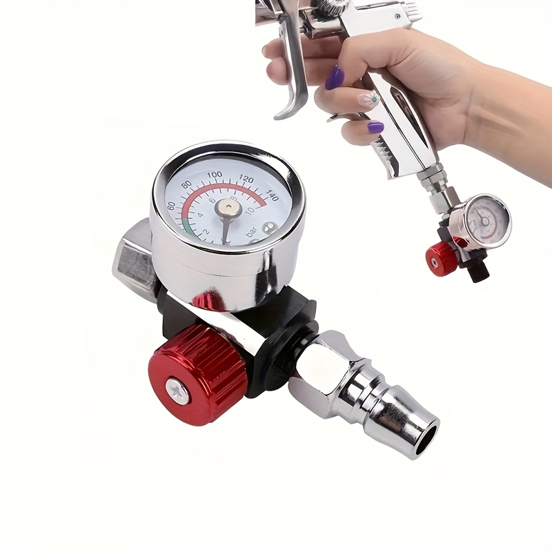 Détendeur Pression Compresseur Air - Alliage Zinc, Manomètre Précision 0.8MPa - Régulation Start/Stop